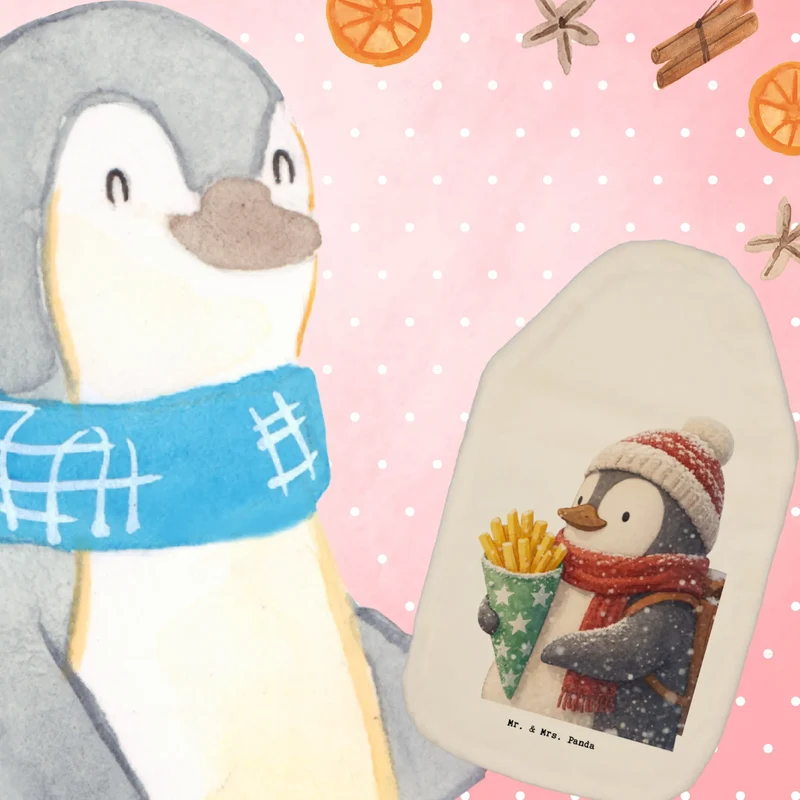 Wärmflasche Pinguin Winter Pommes