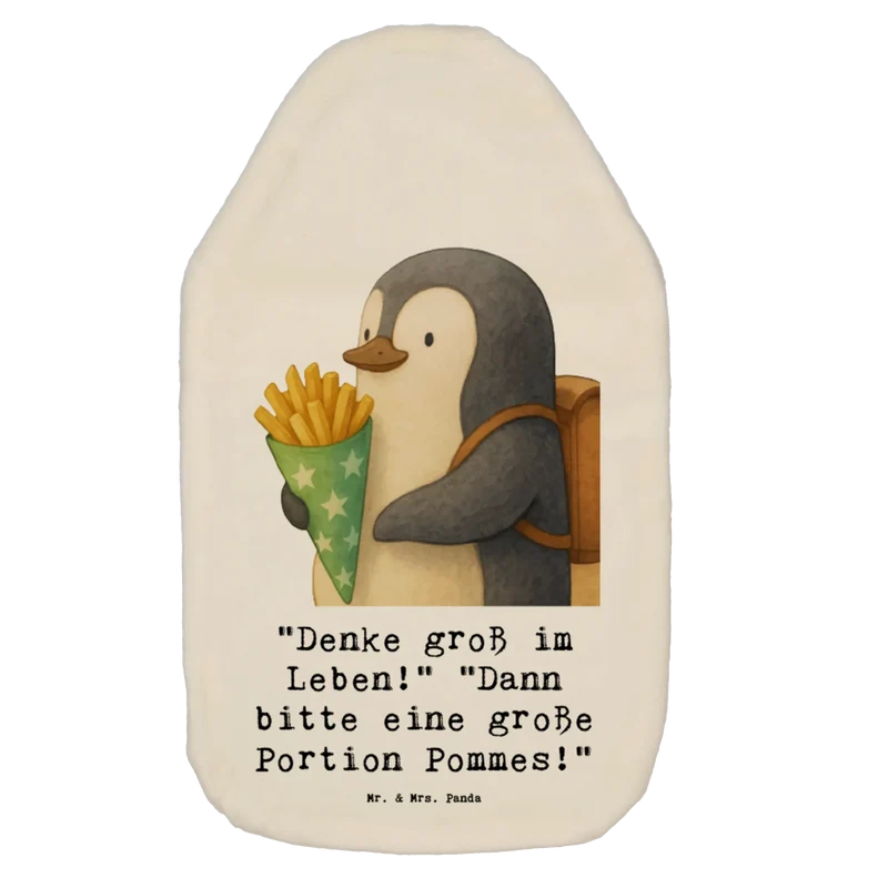 Wärmflasche Pinguin Pommestüte