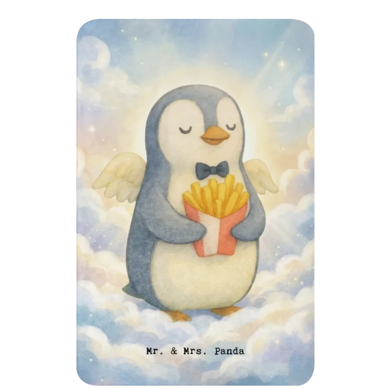 Sherpa Kuscheldecke Pinguin Engel Pommes Design