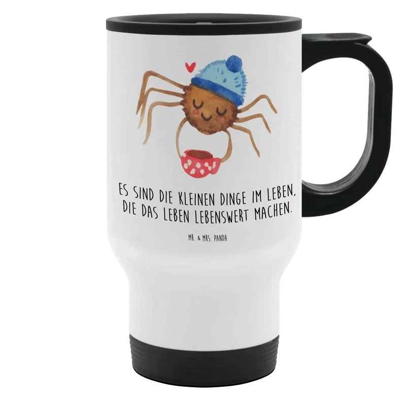 Thermobecher Spinne Agathe Kaffee