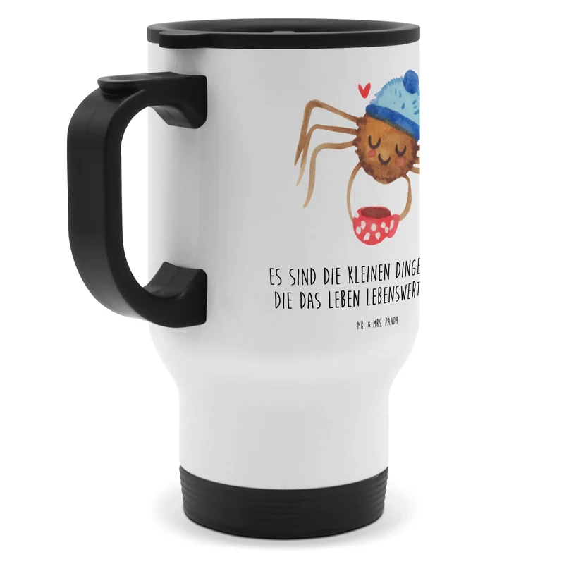 Thermobecher Spinne Agathe Kaffee