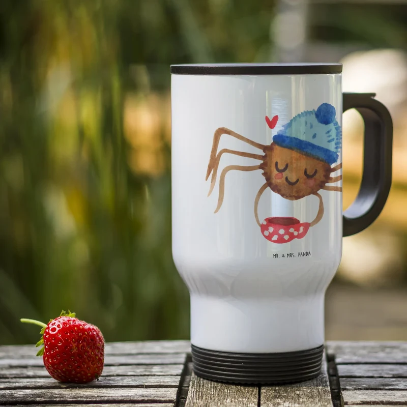 Thermobecher Spinne Agathe Kaffee