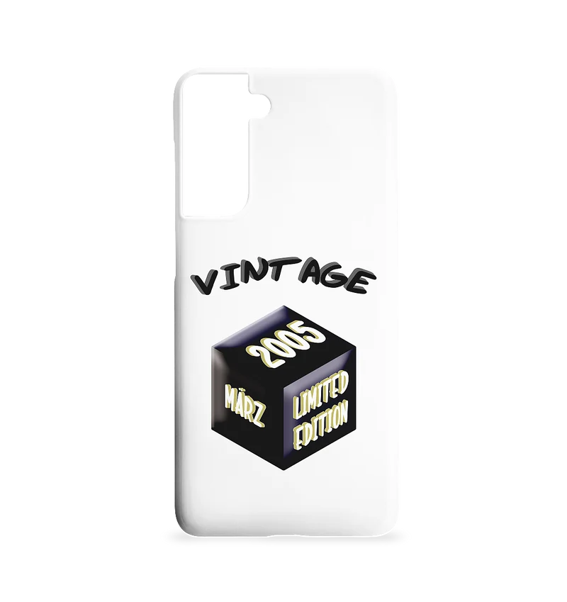 Vintage 2005 MÄRZ Limited Edition, Geschenk zum 18 - Samsung S21 Handyhülle