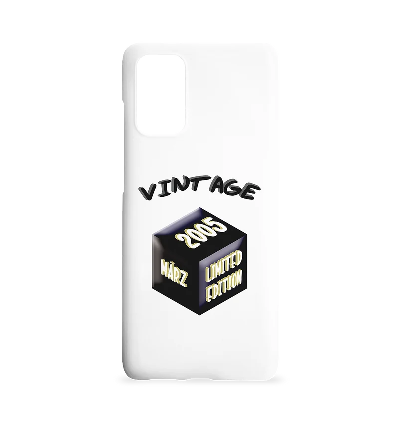 Vintage 2005 MÄRZ Limited Edition, Geschenk zum 18 - Samsung S20+ Handyhülle