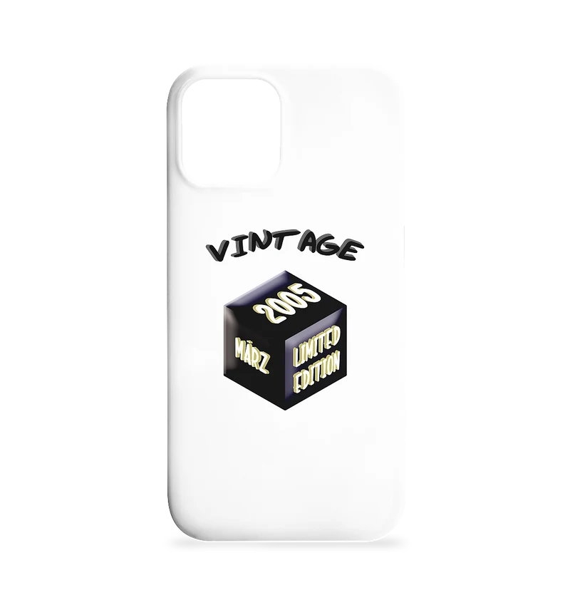 Vintage 2005 MÄRZ Limited Edition, Geschenk zum 18 - Iphone 12 / 12 Pro Handyhülle