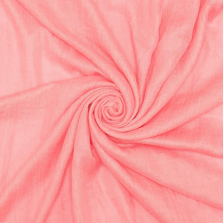 Schal Baumwolle/Wolle Pink Coral