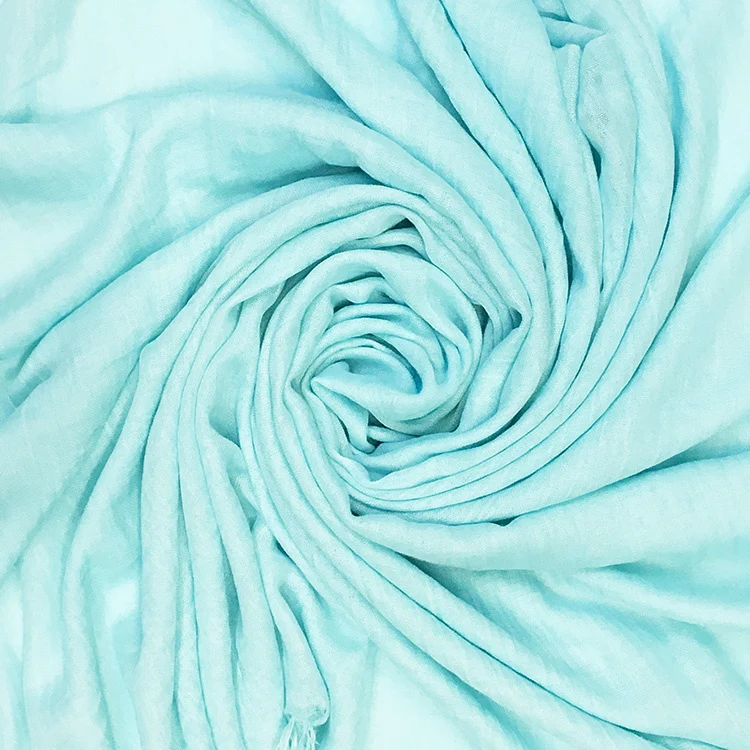 Schal Baumwolle/Wolle Baby Blue