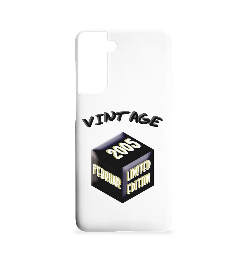 Vintage 2005 FEB Limited Edition, Geschenk zum 18 - Samsung S21 Handyhülle