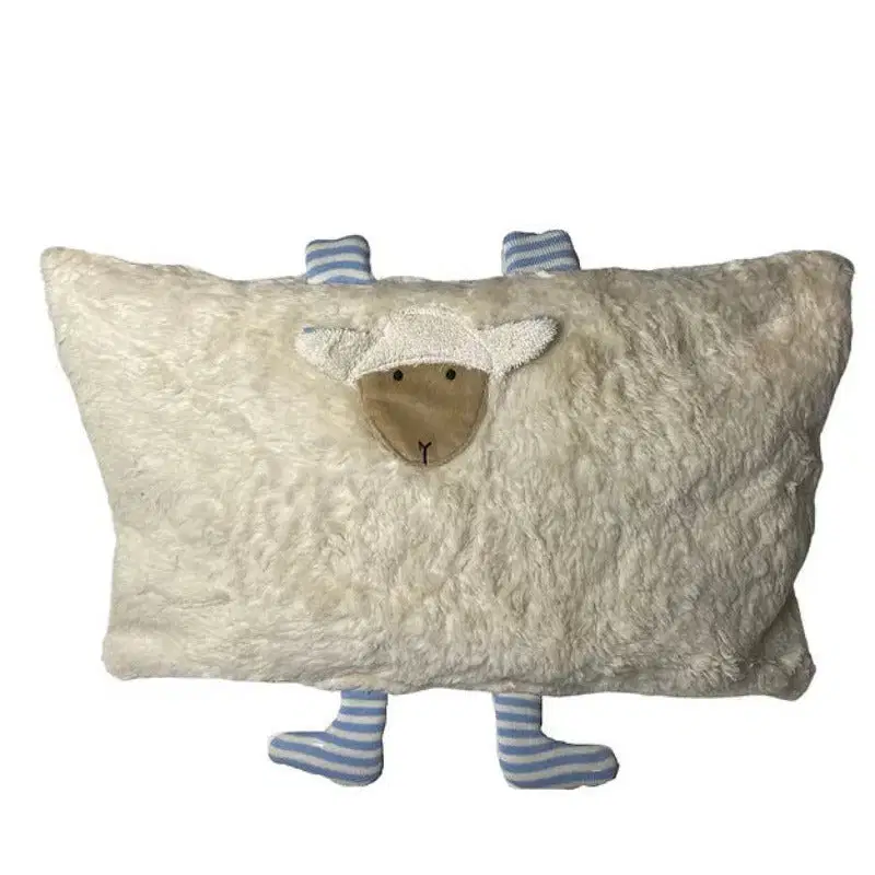 Bio Kuschelkissen Schaf aus Baumwolle – Spelzfüllung, GOTS