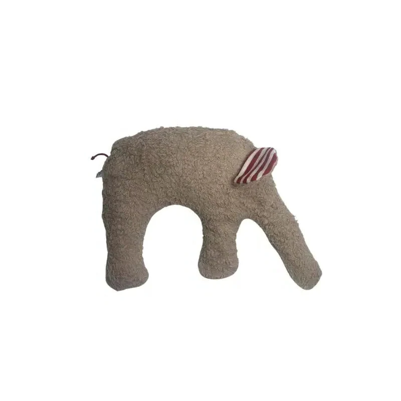 Bio Kuschelkissen Elefant aus Baumwolle – Spelzfüllung, GOTS