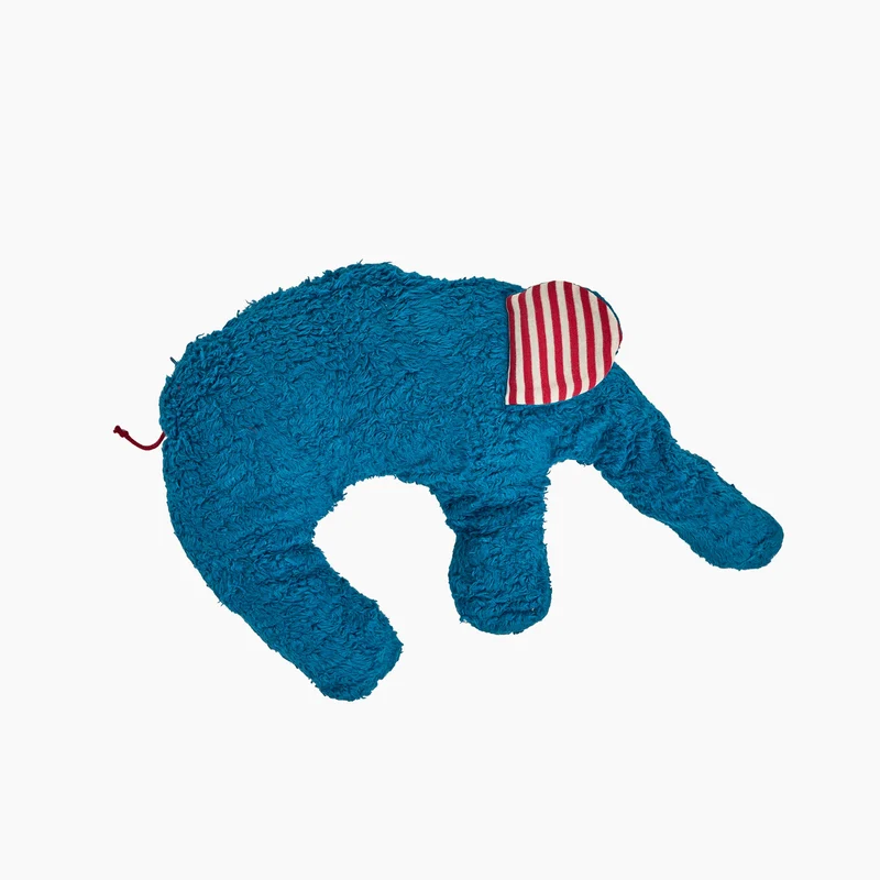 Bio Kuschelkissen Elefant aus Baumwolle – Spelzfüllung, GOTS
