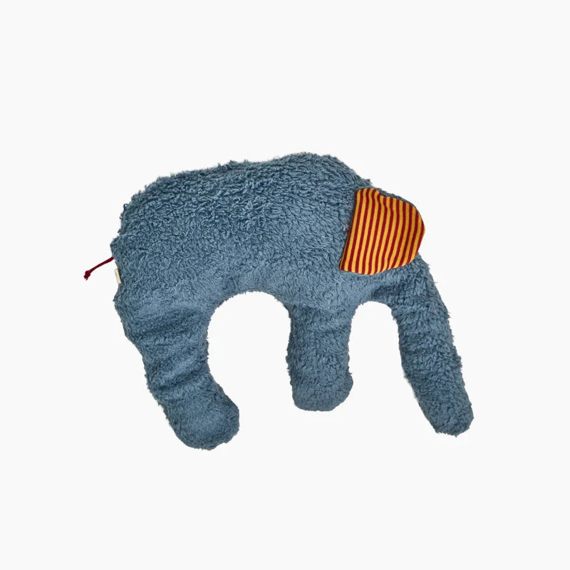 Bio Kuschelkissen Elefant aus Baumwolle – Spelzfüllung, GOTS