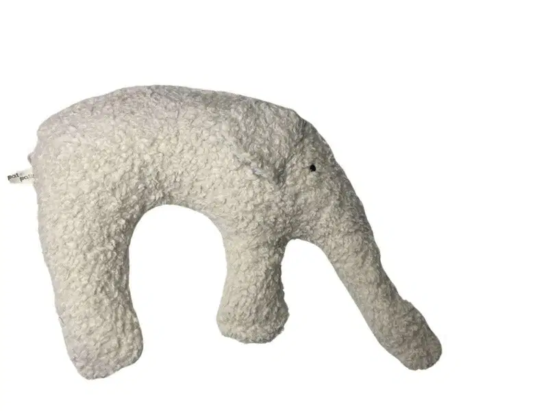 Bio Kuschelkissen Elefant aus Baumwolle – Spelzfüllung, GOTS