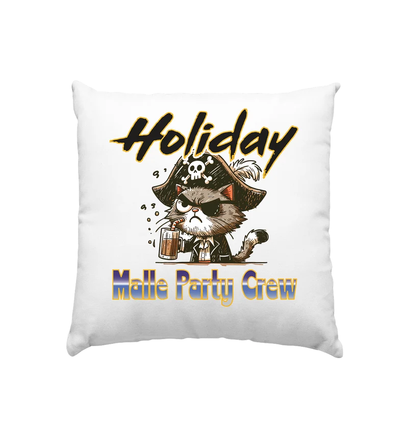Urlaubsshirt Malle Crew - Kissen 40x40cm