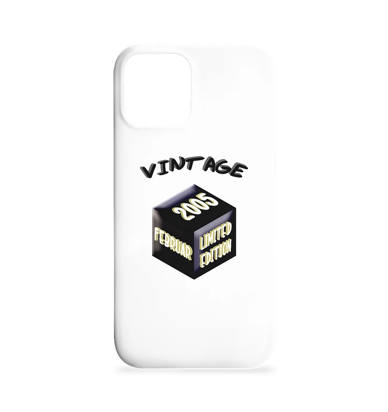 Vintage 2005 FEB Limited Edition, Geschenk zum 18 - Iphone 12 / 12 Pro Handyhülle