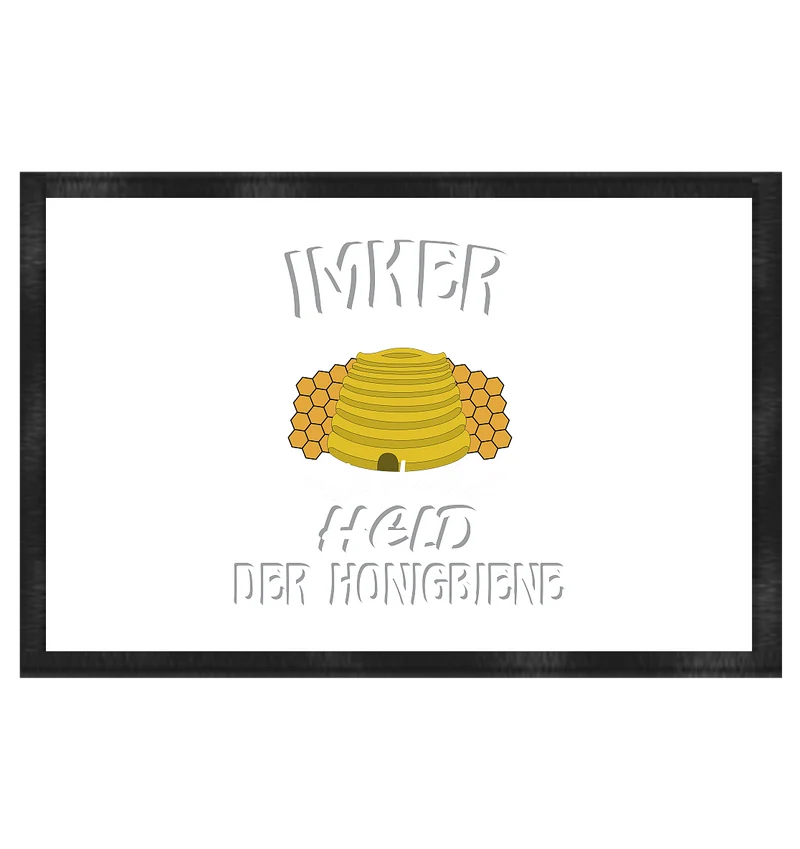 Imker, Bienen, Honig - Eine Magie, Imkerei, Wunder der Natur - Fußmatte 60x40cm