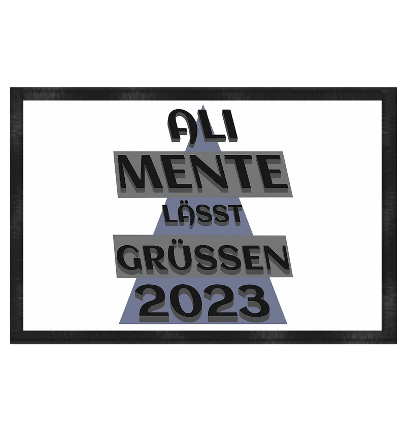 Ali Mente - Fußmatte 60x40cm