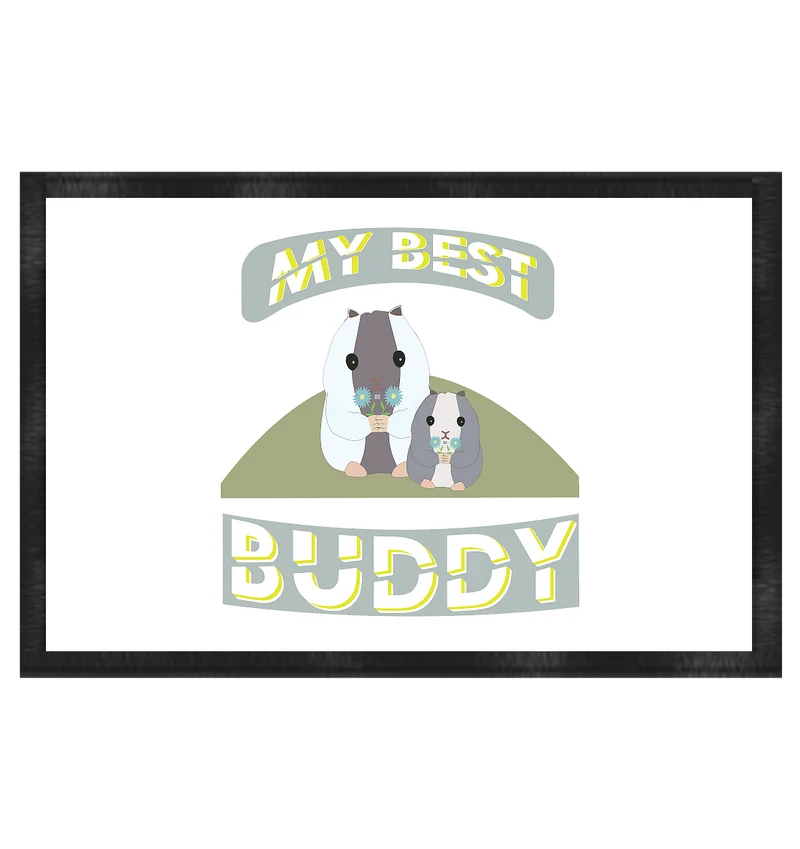 Best Buddy, Beste Freunde - Fußmatte 60x40cm