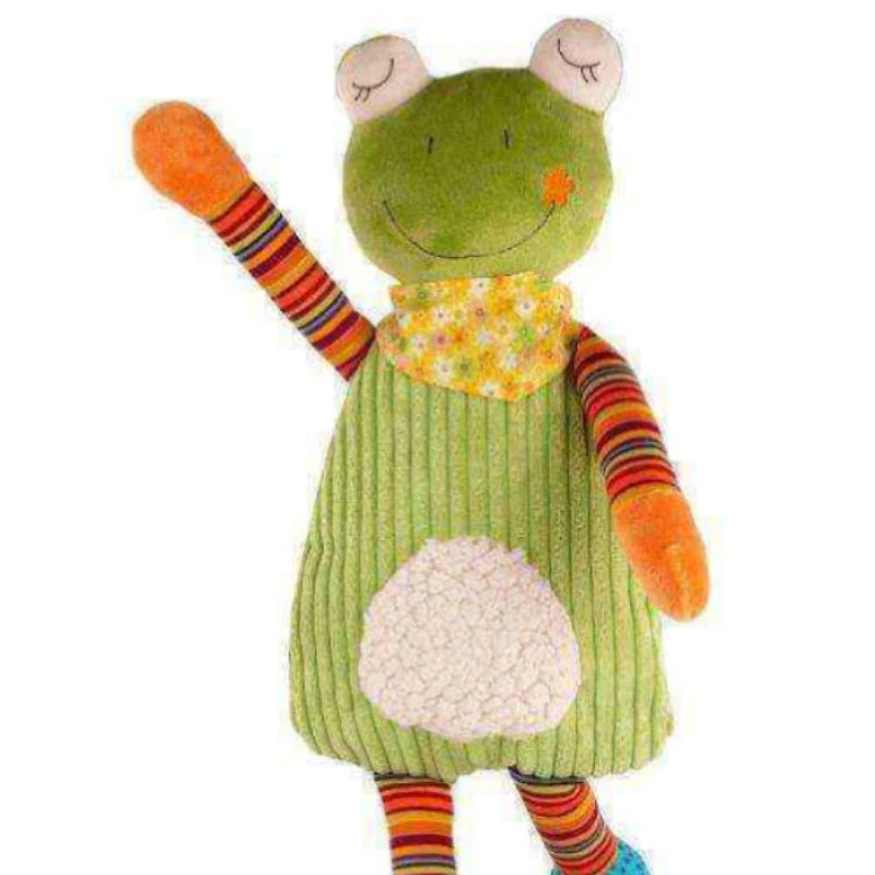 Wärmflasche 0,8 Liter Plüschtier - Frosch Marlo