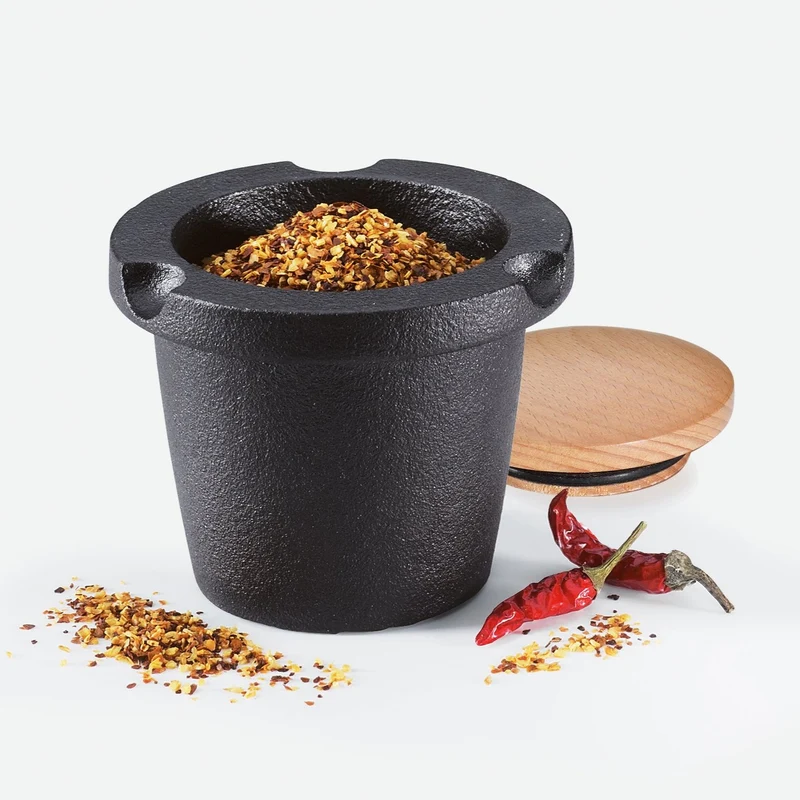Zassenhaus Gewürzreibe mit Vorratsfach, Gusseisen Ø 8 cm - #076080