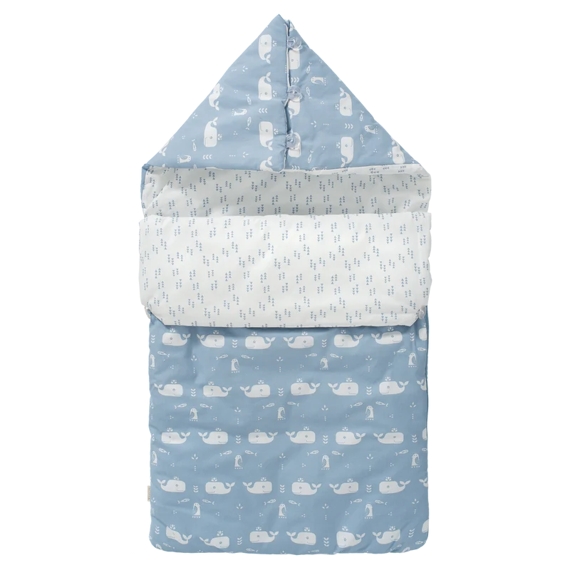 Reiseschlafsack - Wal blue fog