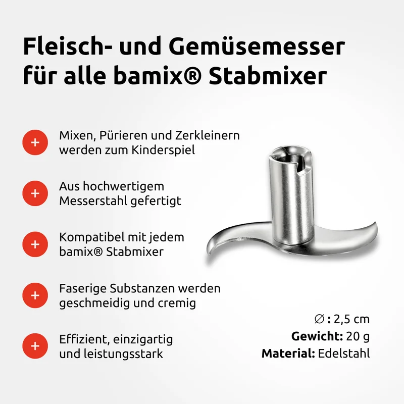 bamix® Fleisch- und Gemüsemesser