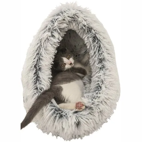 Trixie Cat Basket Iglo Harvey Grau/Weiss-Schwarz