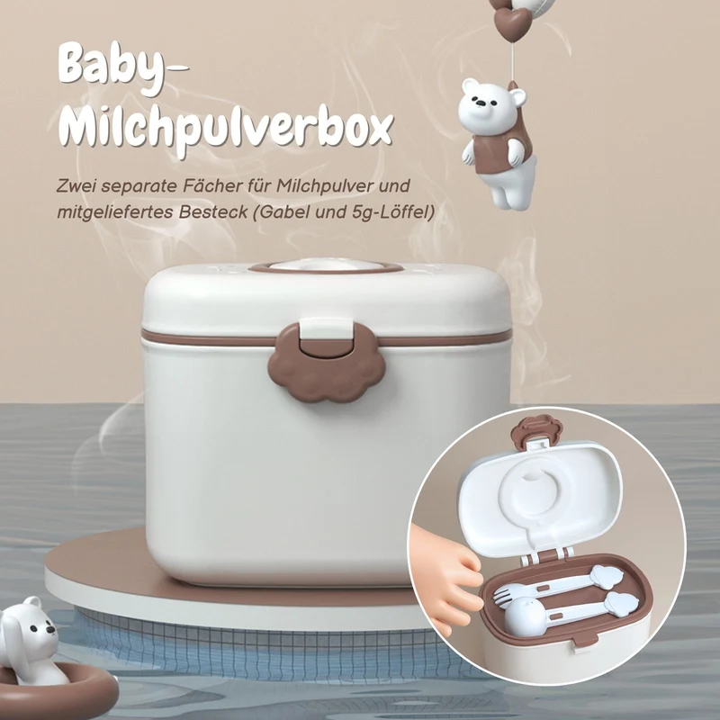 Baby-Milchpulverbox Milchpulverspender Aufbewahrungsbox Behälter Lebensmittelbox
