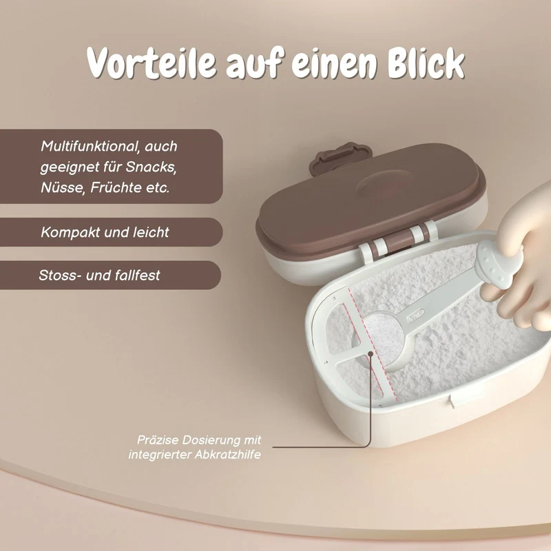 Baby-Milchpulverbox Milchpulverspender Aufbewahrungsbox Behälter Lebensmittelbox
