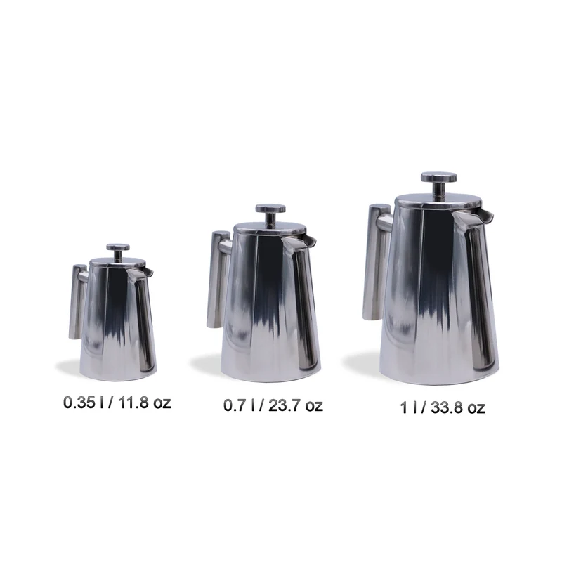 Weis Pressfilterkanne FRENCH PRESS, Edelstahl, doppelwandig