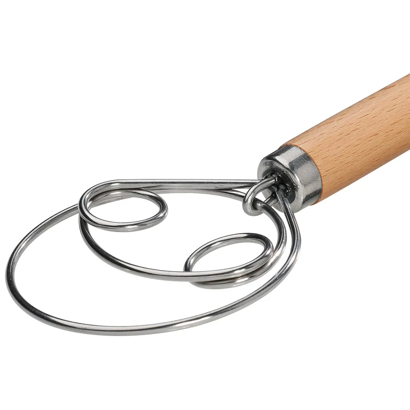 Zassenhaus Dänischer Schneebesen aus Buche und Edelstahl, 35 cm