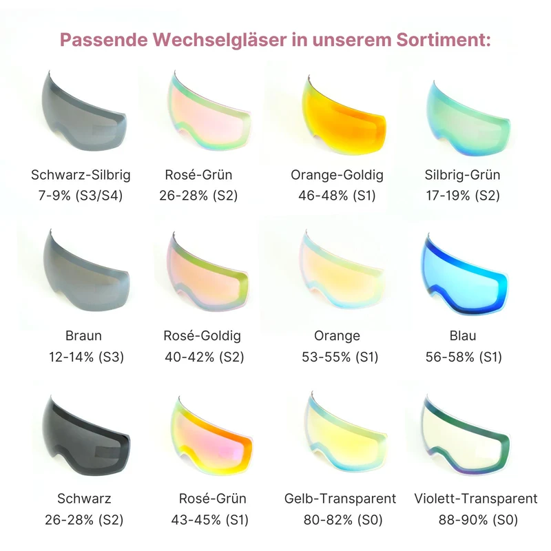Magnetische Wintersportbrille Schutzbrille Snowboardbrille Skibrille