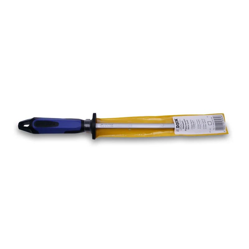 Dick COMBI Wetzstahl 25 cm, Vierkant, Feinzug + Poliert - #73882-25