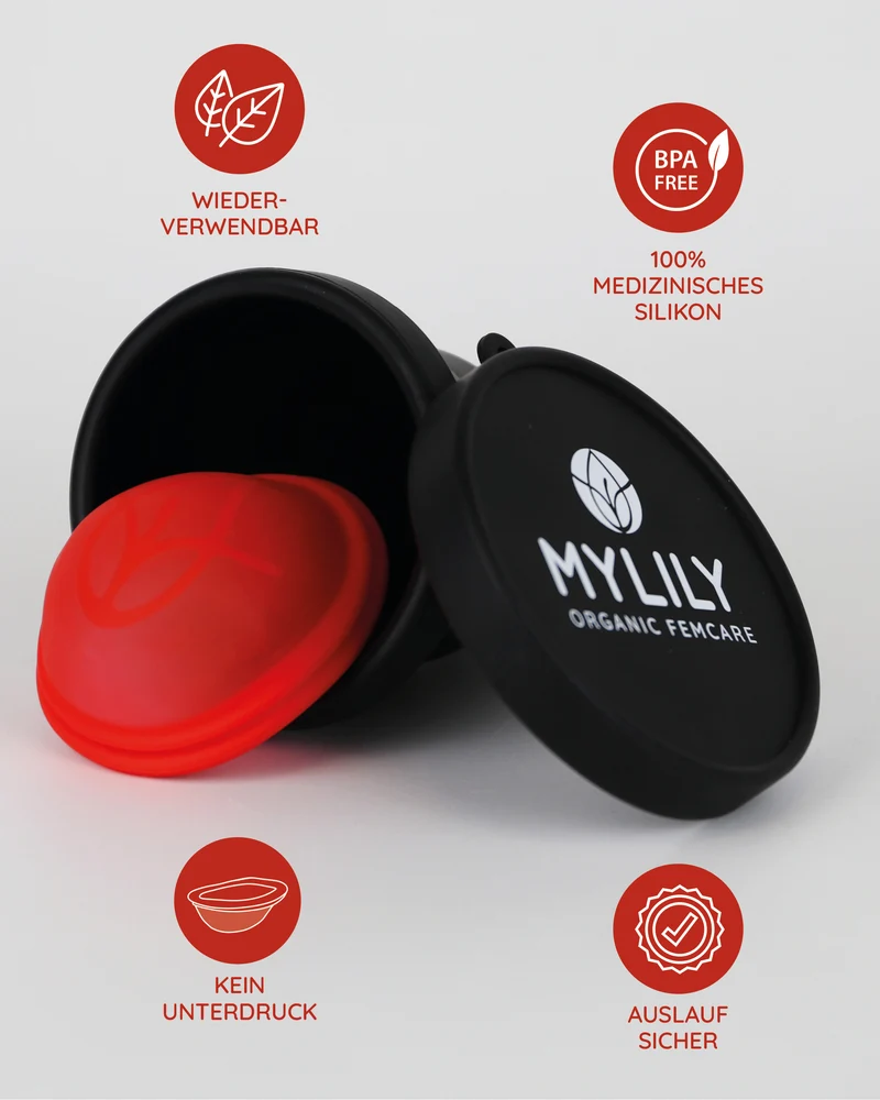 Menstruationsscheibe 2er Set + Case Bundle
