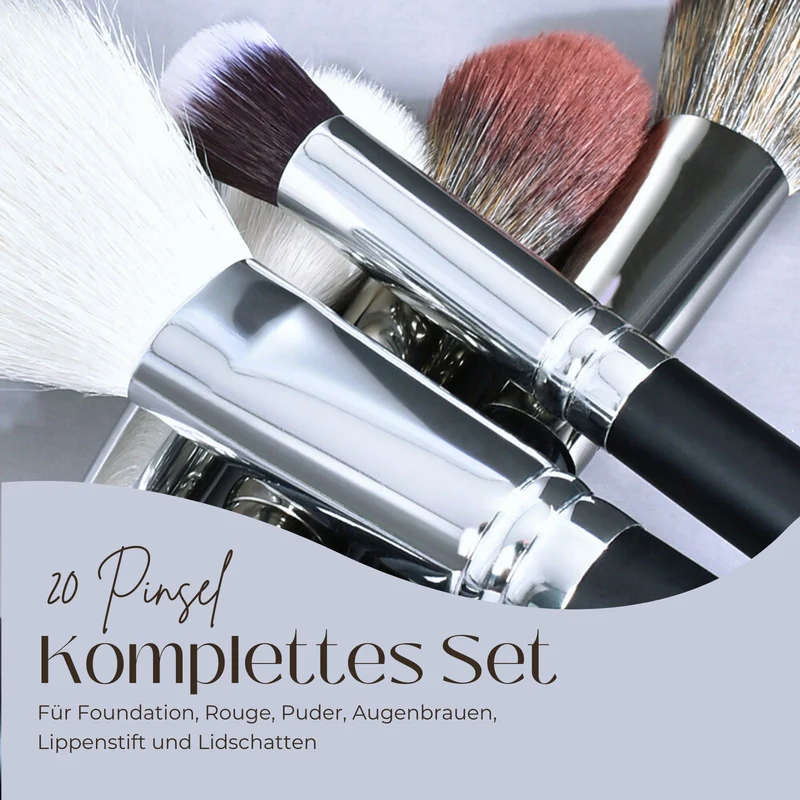 20er-Set Schminkpinsel Make-Up-Pinsel Kosmetik-Pinsel Schminkzubehör