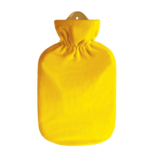 Wärmflasche 2,0 Liter mit Fleecebezug