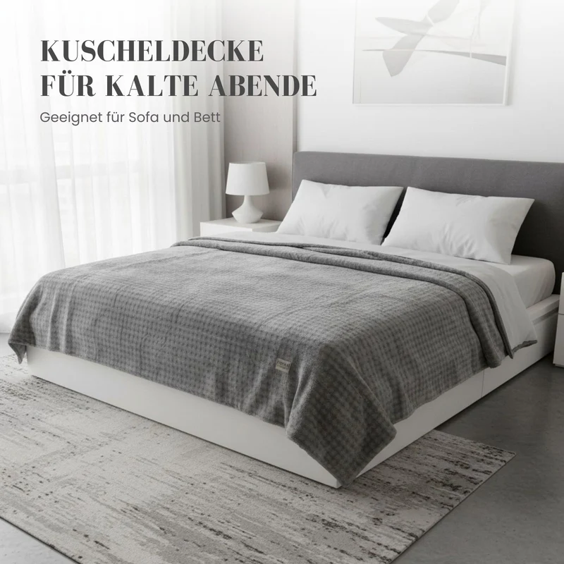 Kuscheldecke Winterdecke Bettdecke Steppdecke Flauschdecke Decke