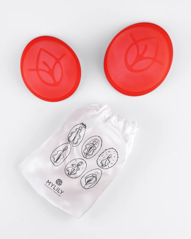 Menstruationsdisk / Menstruationsscheibe - Größe S & L | inkl. Aufbewahrungsbeutel