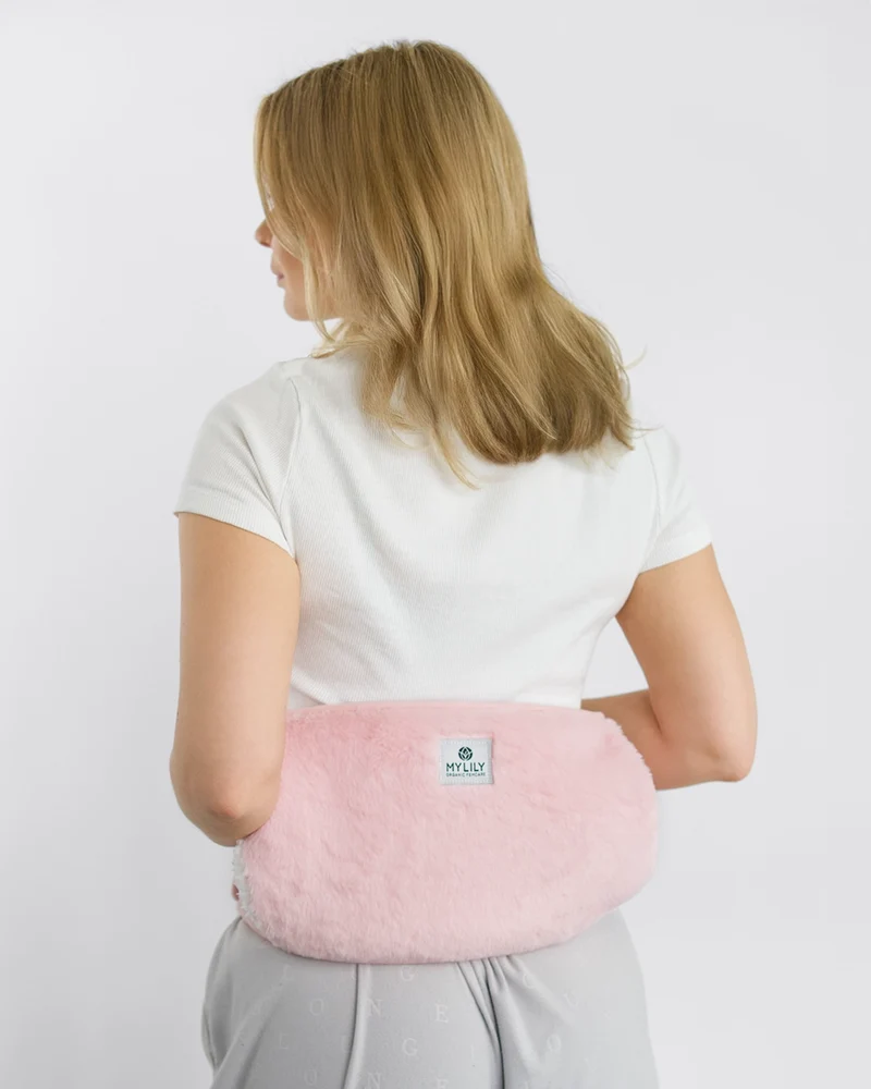Wärmflaschengürtel Rosa | Wärmegürtel inkl. Wärmflasche