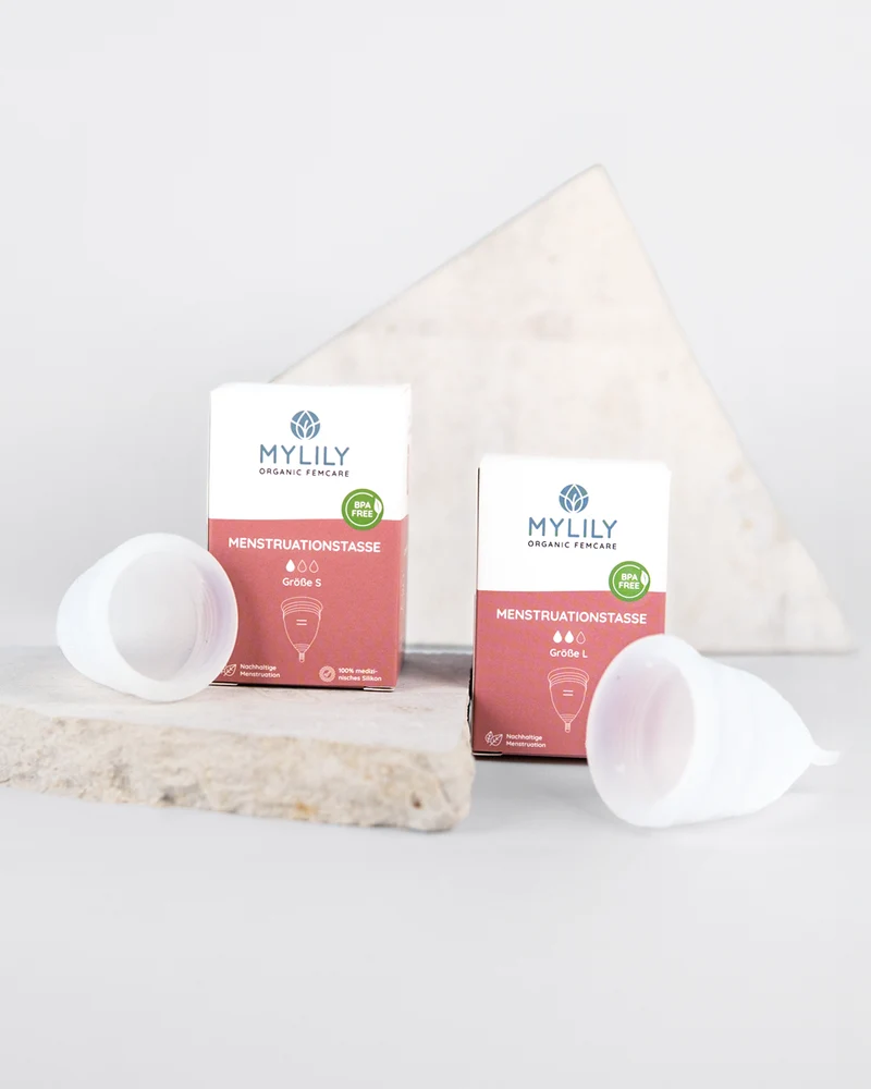 Menstruationstasse - Größe S & L | inkl. Aufbewahrungsbeutel