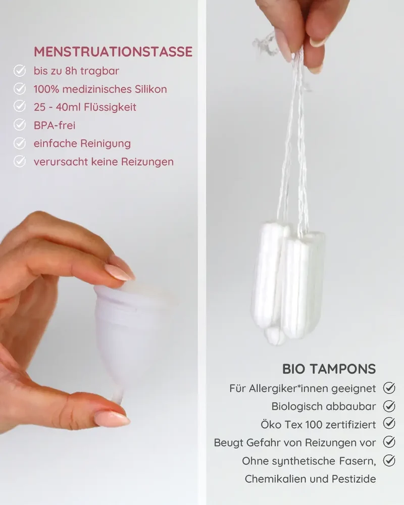 Bundle Menstruationstasse & Case | Schwarz