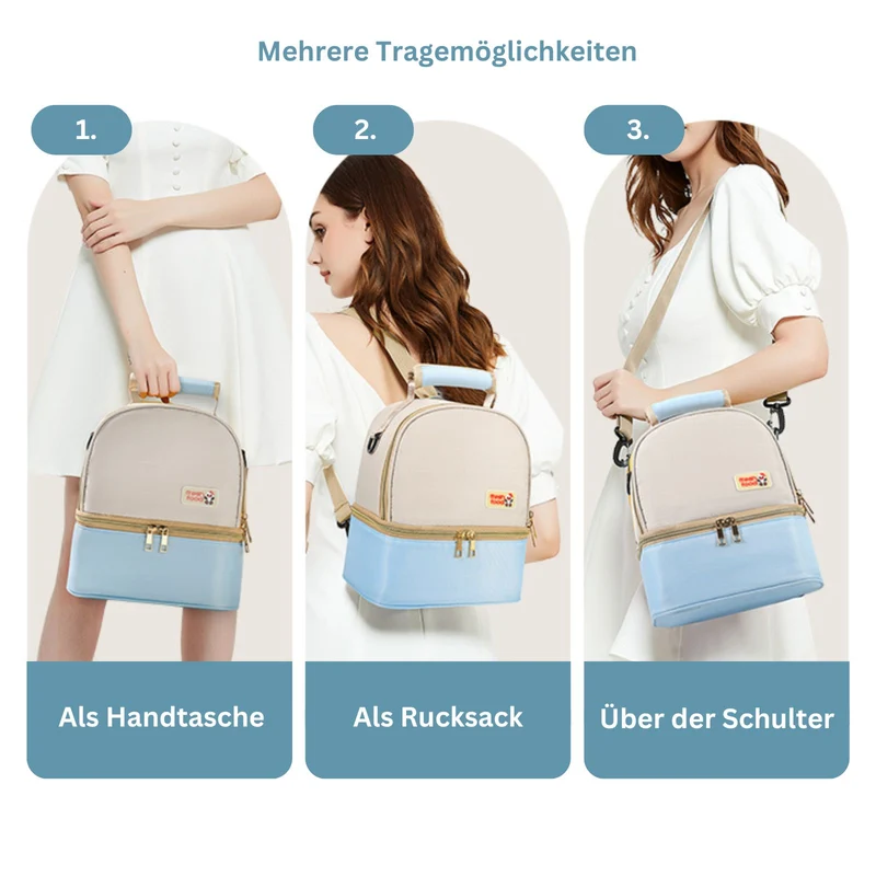 Milchkühltasche Mamatasche Babyflaschen-Tragetasche Rucksack