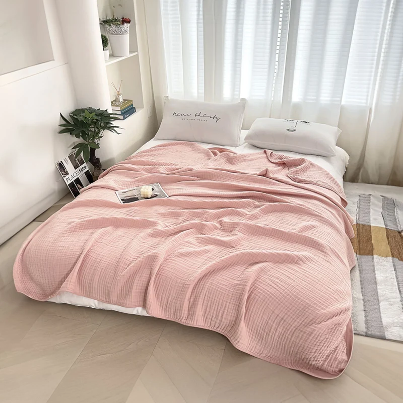 Seersucker-Decke Sommerdecke Baumwolldecke Bettdecke Sofadecke