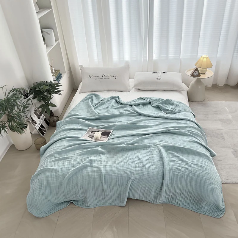 Seersucker-Decke Sommerdecke Bettdecke Sofadecke Baumwolldecke