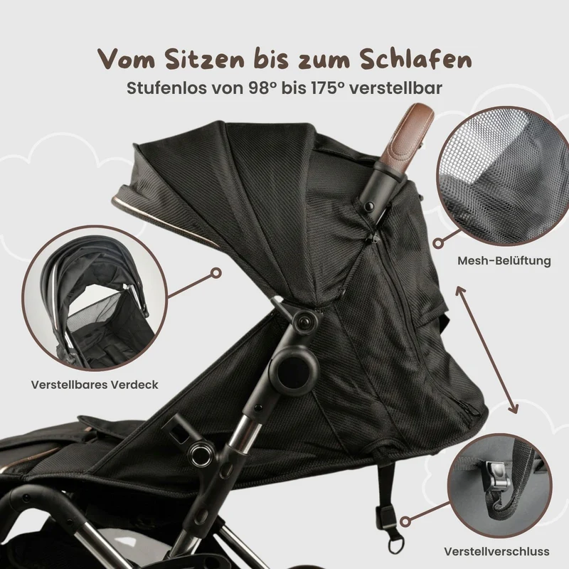 Kinderwagen Kinderbuggy Babywagen Stroller Klappbuggy Reisebuggy