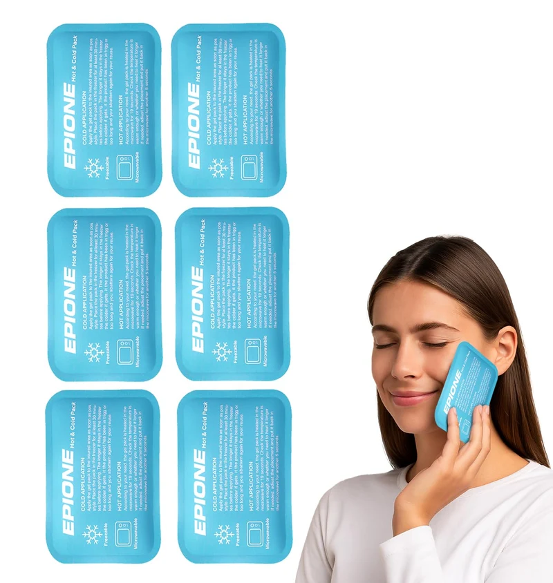 Kühlpads Epione 3XL Gelkissen kalt/warm – mit elastischem Gurt und Stoffhülle – wiederverwendbar zur Schmerzlinderung bei Muskel‑ und Gelenkschmerzen, Verletzungen und Physiotherapie