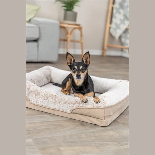 Trixie Vital Hundekorb Lino Eckig Beige