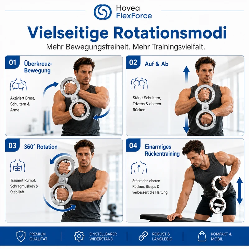 Hovea FlexForce - Vielseitiges Oberkörpertraining mit Rotationsgriff