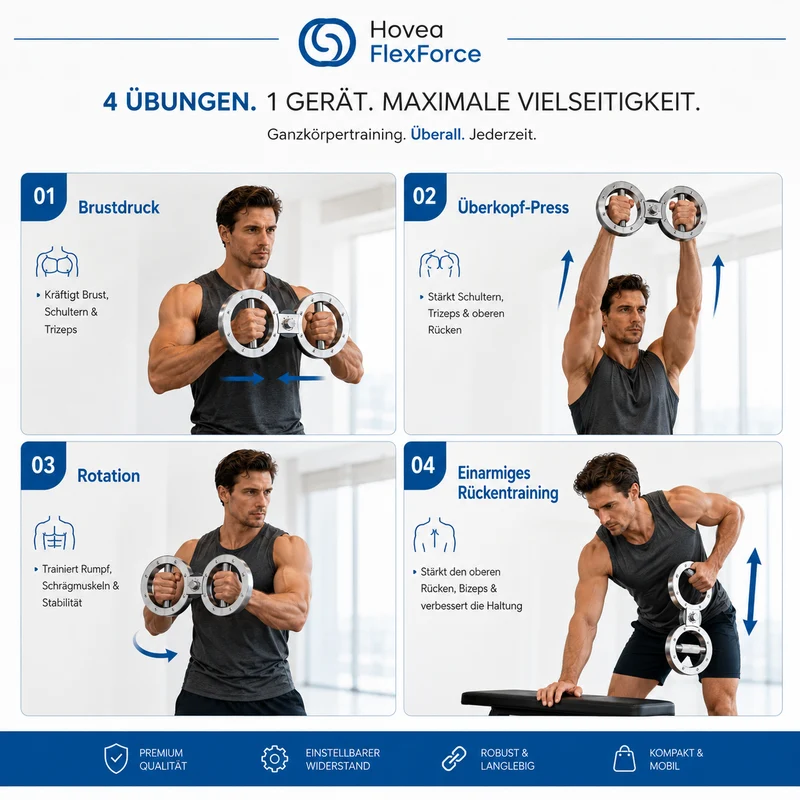Hovea FlexForce - Vielseitiges Oberkörpertraining mit Rotationsgriff