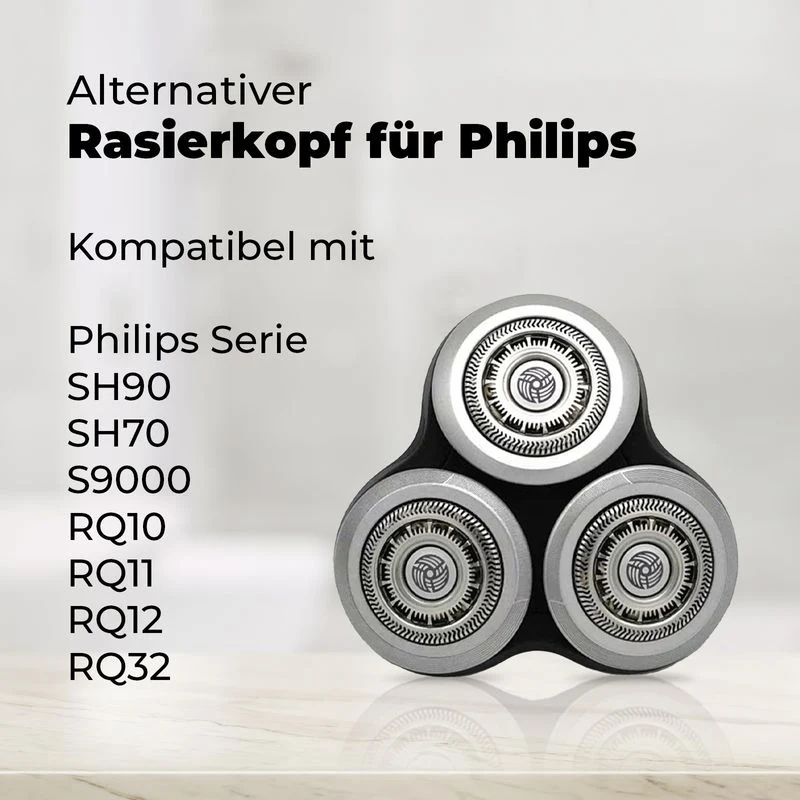 Alternativer Rasierkopf für Philips Serie SH90 S9000 RQ10 RQ11 RQ12
